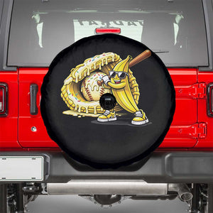 Baseball Banana Spare Tire Cover Funny Baseball Glove Drip Kids Youth Boys Girls TS10 Black Print Your Wear