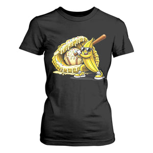 Baseball Banana T Shirt For Women Funny Baseball Glove Drip Kids Youth Boys Girls TS10 Black Print Your Wear