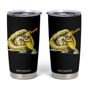 Baseball Banana Tumbler Cup Funny Baseball Glove Drip Kids Youth Boys Girls TS10 Black Print Your Wear