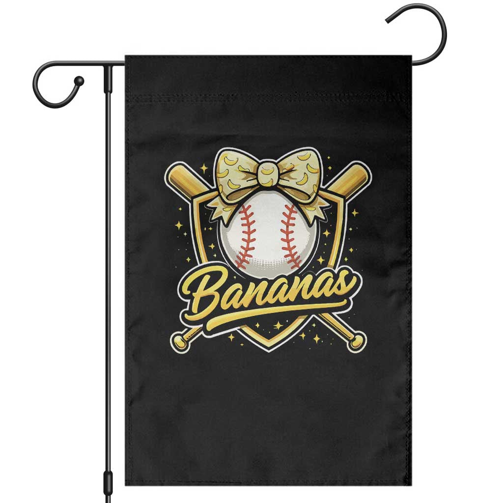 Bananas Coquette Bow Garden Flag Baseball Bats Banana Lovers Women Girls Kids TS10 Black Print Your Wear