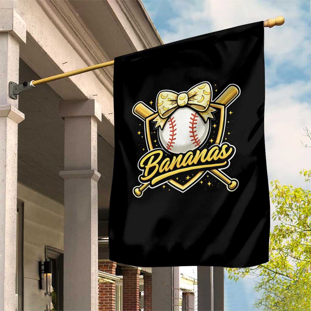 Bananas Coquette Bow Garden Flag Baseball Bats Banana Lovers Women Girls Kids TS10 Print Your Wear