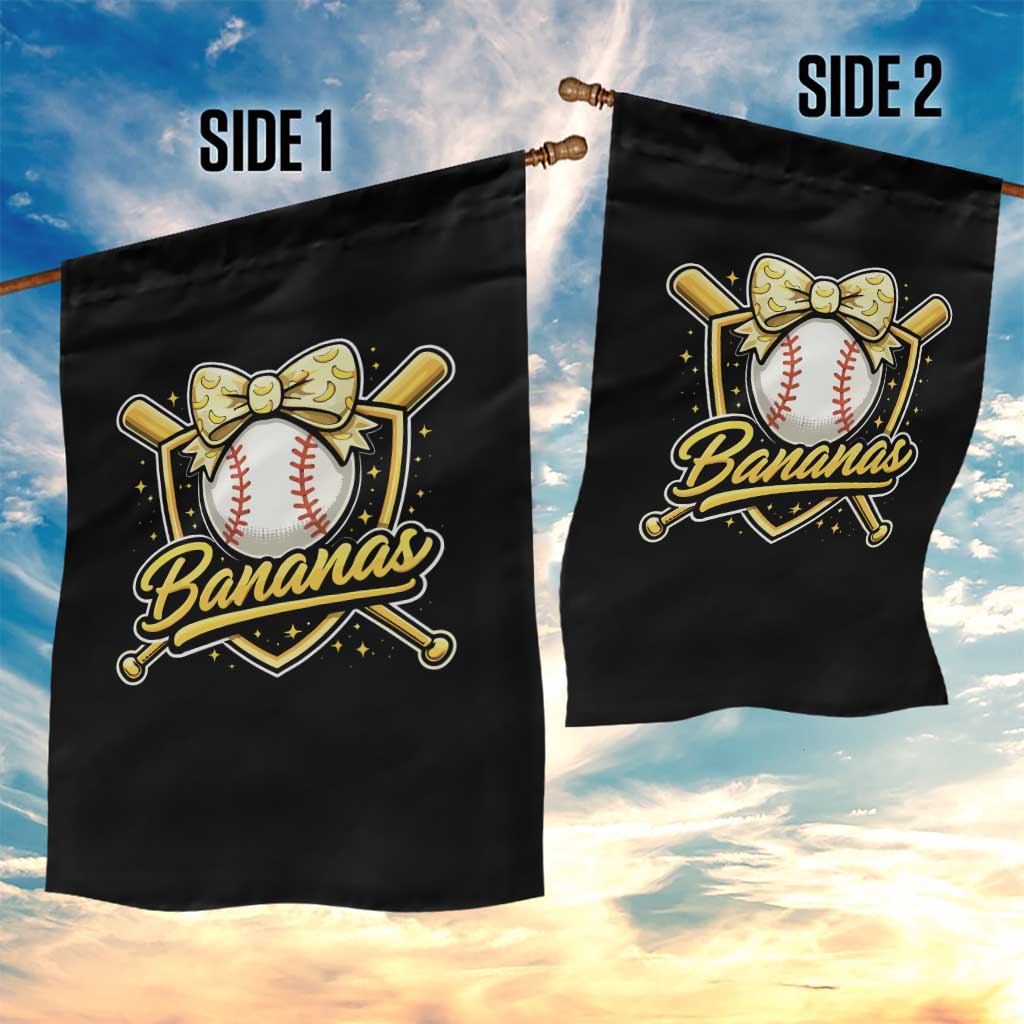 Bananas Coquette Bow Garden Flag Baseball Bats Banana Lovers Women Girls Kids TS10 Print Your Wear