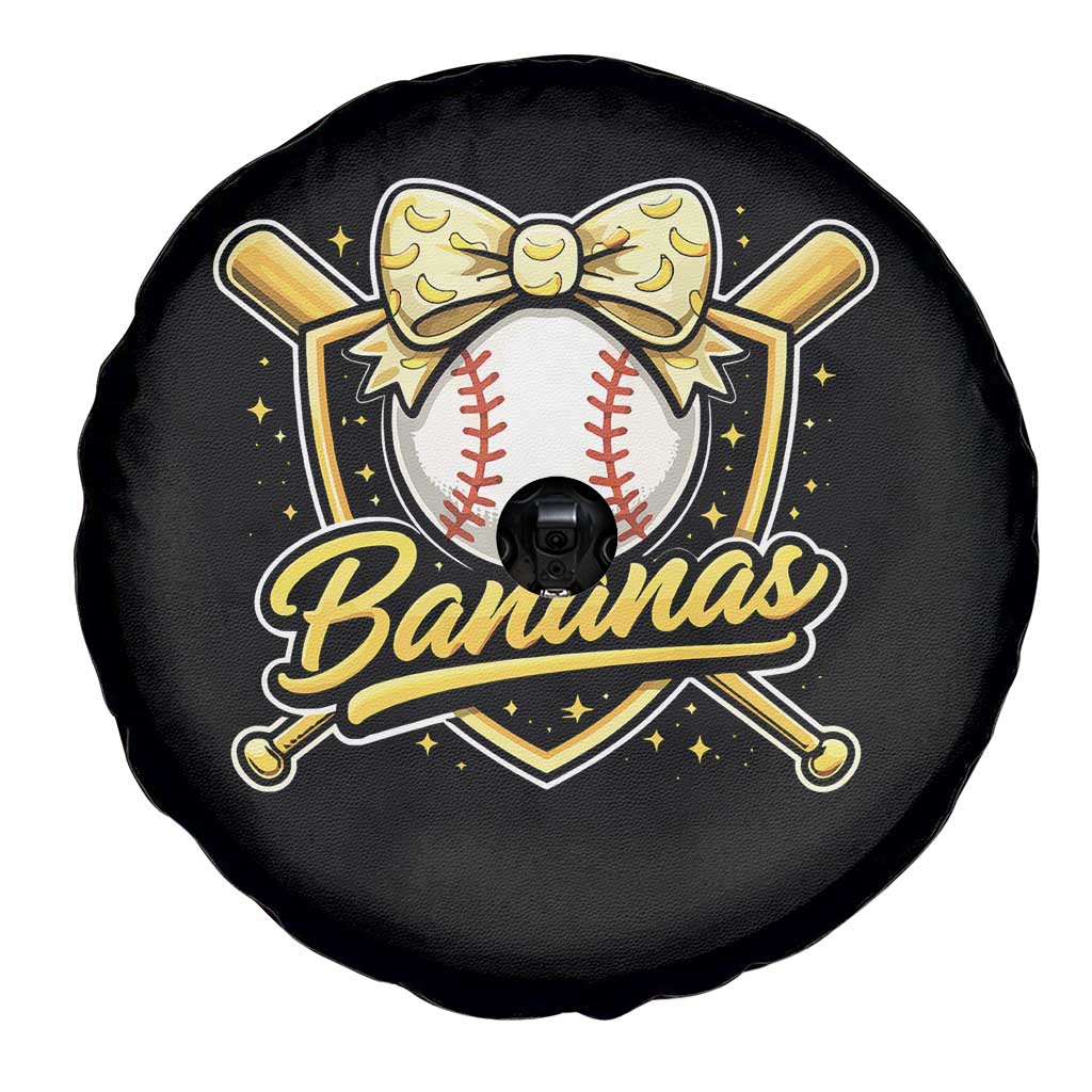 Bananas Coquette Bow Spare Tire Cover Baseball Bats Banana Lovers Women Girls Kids TS10 Print Your Wear