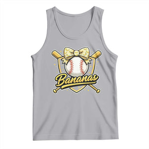 Bananas Coquette Bow Tank Top Baseball Bats Banana Lovers Women Girls Kids TS10 Athletic Heather Print Your Wear