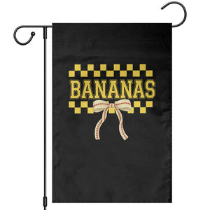 Bananas Coquette Bow Checkered Garden Flag Women Girls Kids TS10 Black Print Your Wear