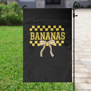 Bananas Coquette Bow Checkered Garden Flag Women Girls Kids TS10 Print Your Wear