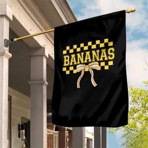 Bananas Coquette Bow Checkered Garden Flag Women Girls Kids TS10 Print Your Wear