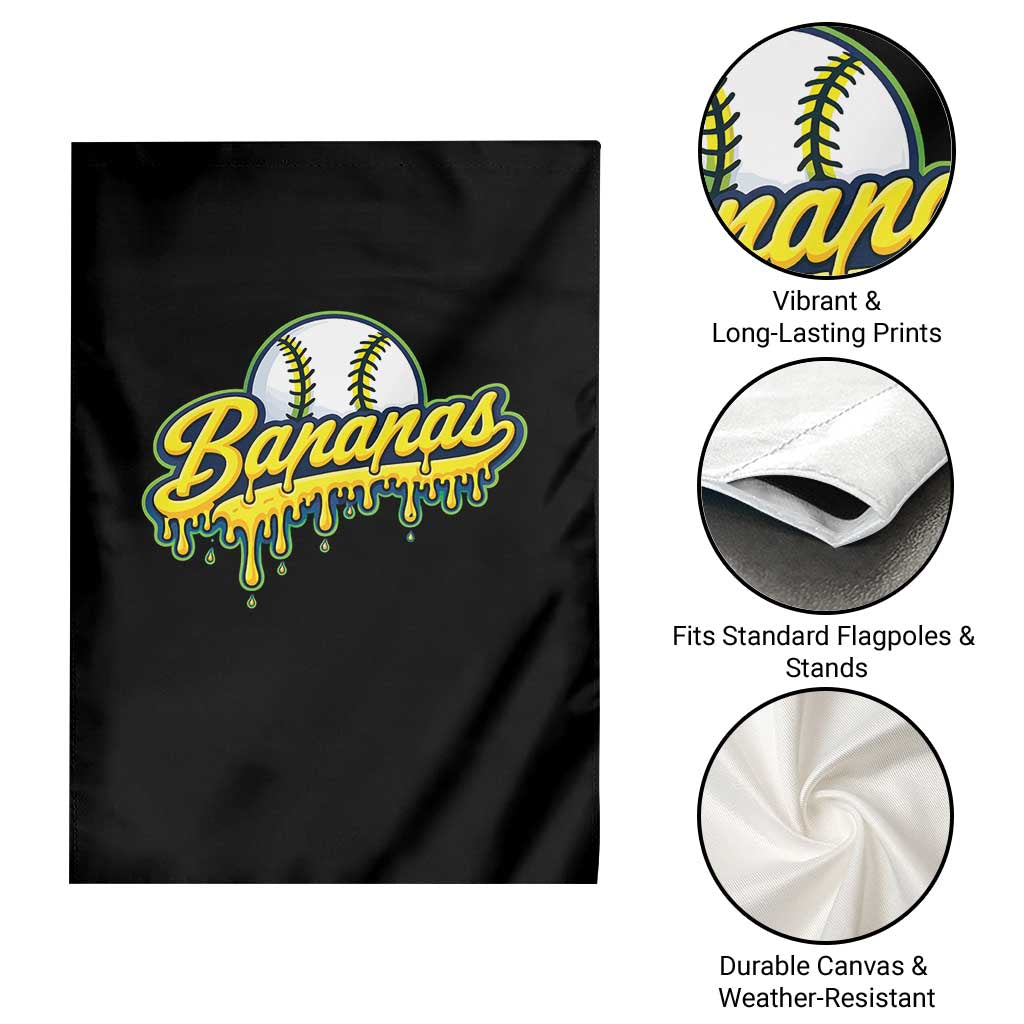 Funny Banana Baseball Garden Flag Sports Team Baseball Drip Ice Cream Style TS10 Print Your Wear