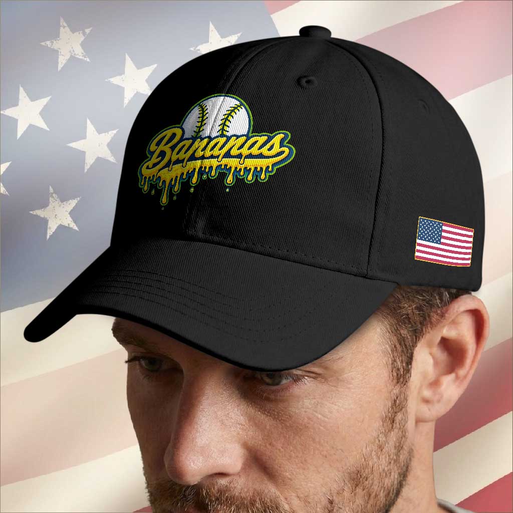 Funny Banana Baseball Baseball Cap Sports Team Baseball Drip Ice Cream Style