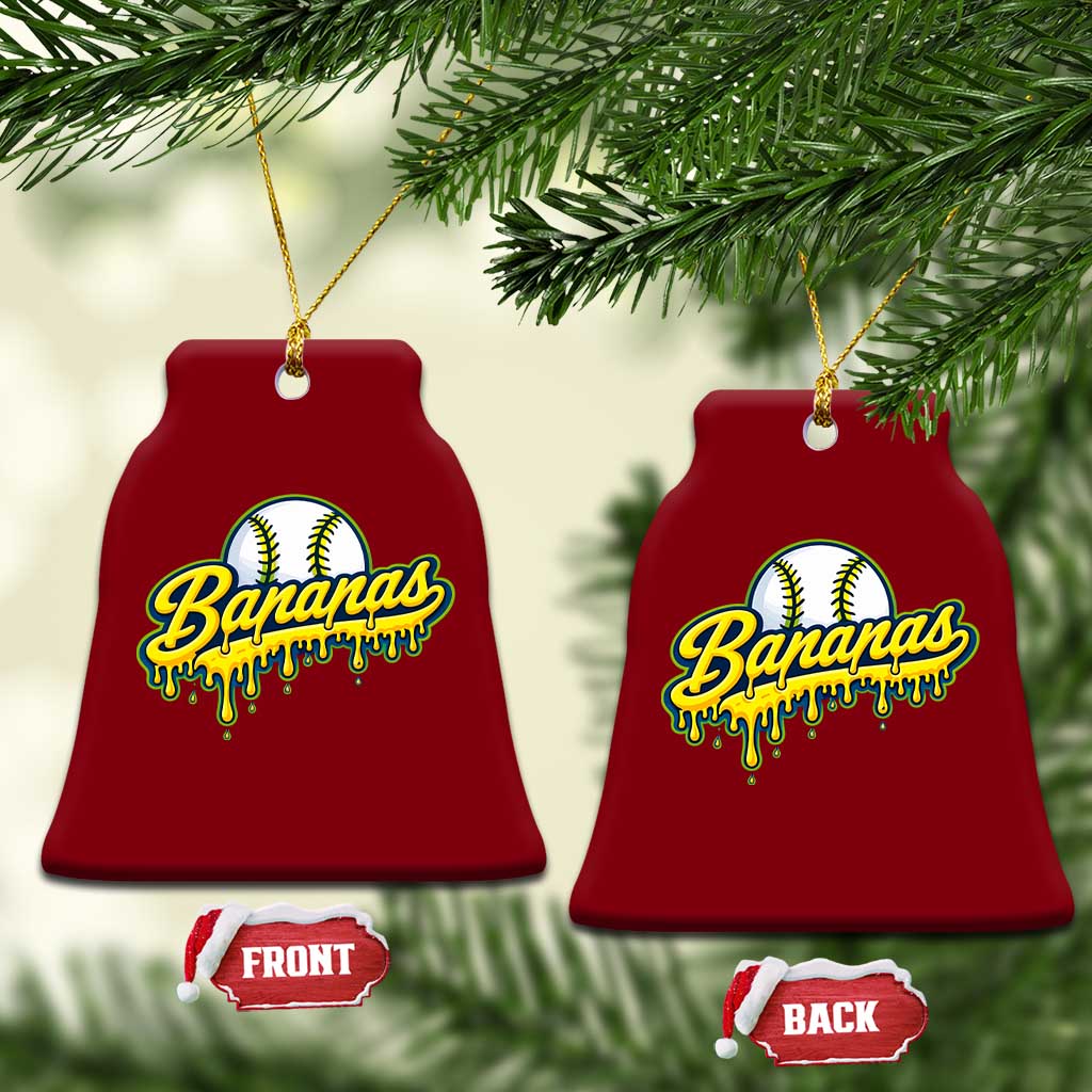 Funny Banana Baseball Ceramic Ornament Sports Team Baseball Drip Ice Cream Style TS10 Print Your Wear