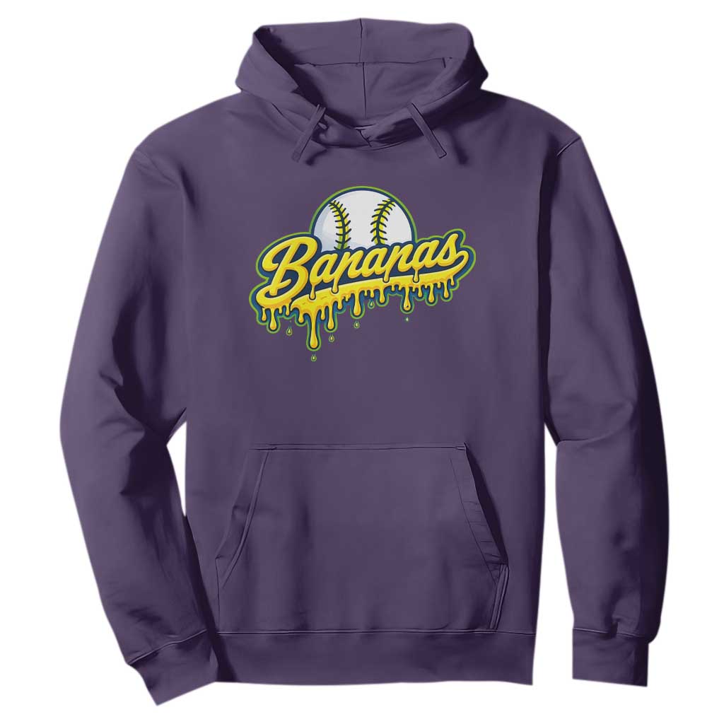 Funny Banana Baseball Hoodie Sports Team Baseball Drip Ice Cream Style TS10 Purple Print Your Wear