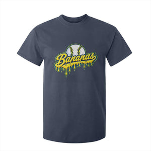 Funny Banana Baseball T Shirt For Kid Sports Team Baseball Drip Ice Cream Style TS10 Navy Print Your Wear