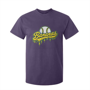 Funny Banana Baseball T Shirt For Kid Sports Team Baseball Drip Ice Cream Style TS10 Purple Print Your Wear