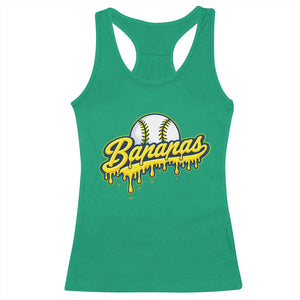 Funny Banana Baseball Racerback Tank Top Sports Team Baseball Drip Ice Cream Style TS10 Irish Green Print Your Wear