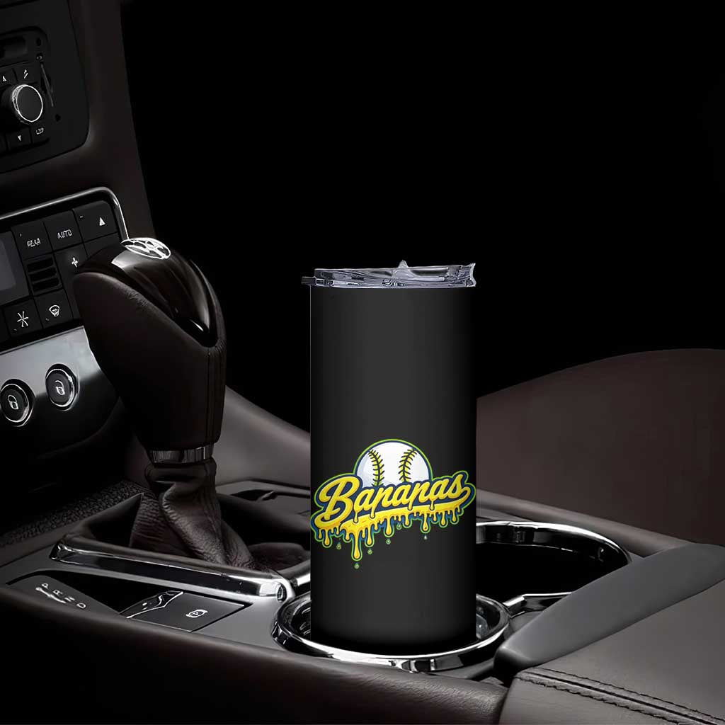 Funny Banana Baseball Skinny Tumbler Sports Team Baseball Drip Ice Cream Style TS10 Print Your Wear