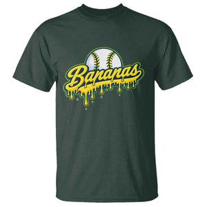 Funny Banana Baseball T Shirt Sports Team Baseball Drip Ice Cream Style TS10 Dark Forest Green Print Your Wear