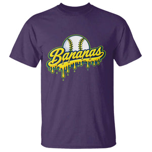 Funny Banana Baseball T Shirt Sports Team Baseball Drip Ice Cream Style TS10 Purple Print Your Wear