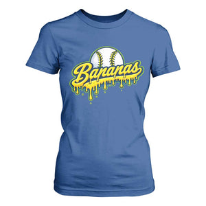 Funny Banana Baseball T Shirt For Women Sports Team Baseball Drip Ice Cream Style TS10 Royal Blue Print Your Wear