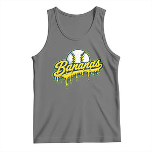 Funny Banana Baseball Tank Top Sports Team Baseball Drip Ice Cream Style TS10 Black Heather Print Your Wear