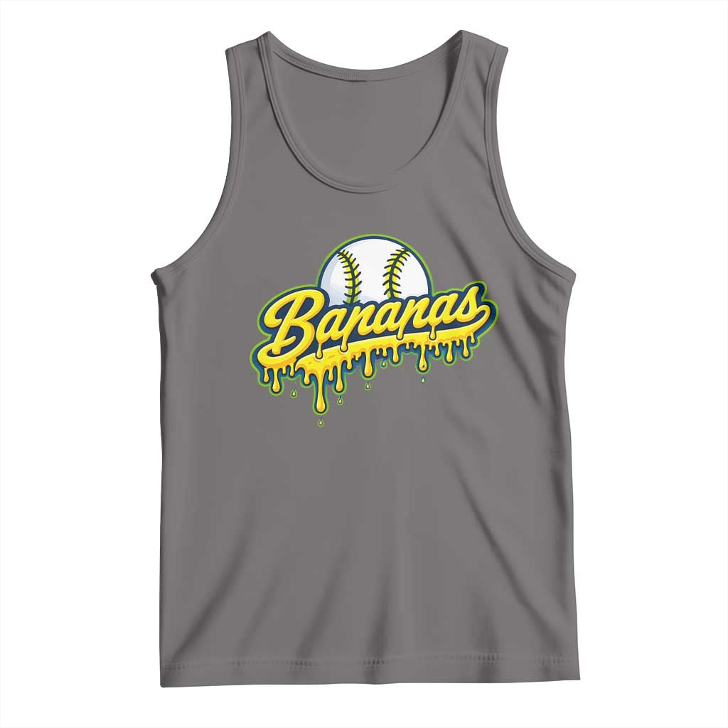 Funny Banana Baseball Tank Top Sports Team Baseball Drip Ice Cream Style TS10 Deep Heather Print Your Wear