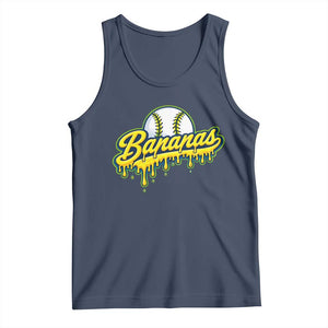 Funny Banana Baseball Tank Top Sports Team Baseball Drip Ice Cream Style TS10 Navy Print Your Wear
