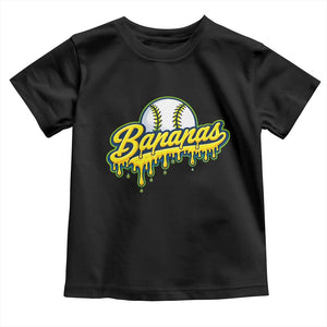 Funny Banana Baseball Toddler T Shirt Sports Team Baseball Drip Ice Cream Style TS10 Black Print Your Wear