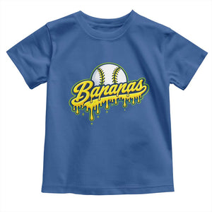 Funny Banana Baseball Toddler T Shirt Sports Team Baseball Drip Ice Cream Style TS10 Royal Blue Print Your Wear