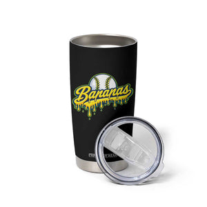 Funny Banana Baseball Tumbler Cup Sports Team Baseball Drip Ice Cream Style TS10 Print Your Wear