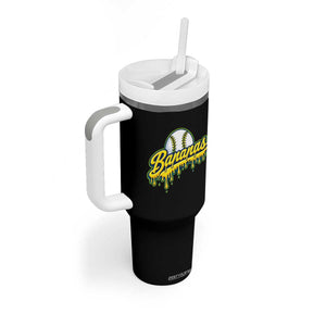 Funny Banana Baseball Tumbler With Handle Sports Team Baseball Drip Ice Cream Style TS10 Print Your Wear