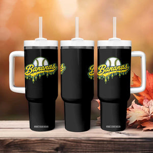 Funny Banana Baseball Tumbler With Handle Sports Team Baseball Drip Ice Cream Style TS10 Print Your Wear