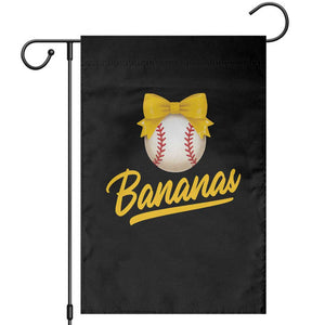 Bananas Coquette Bow Garden Flag Banana Retro Popular Fruit Humor Cute Girls Kids TS10 Black Print Your Wear
