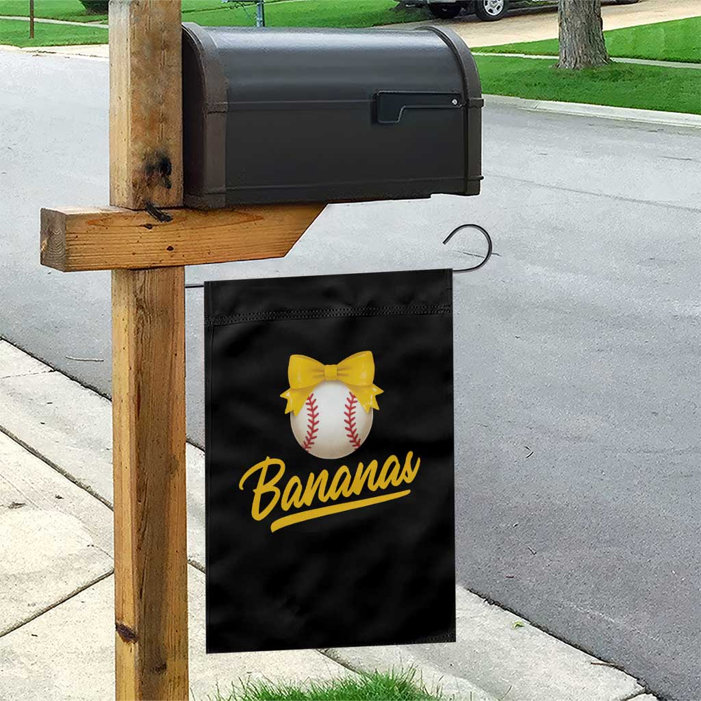 Bananas Coquette Bow Garden Flag Banana Retro Popular Fruit Humor Cute Girls Kids TS10 Print Your Wear