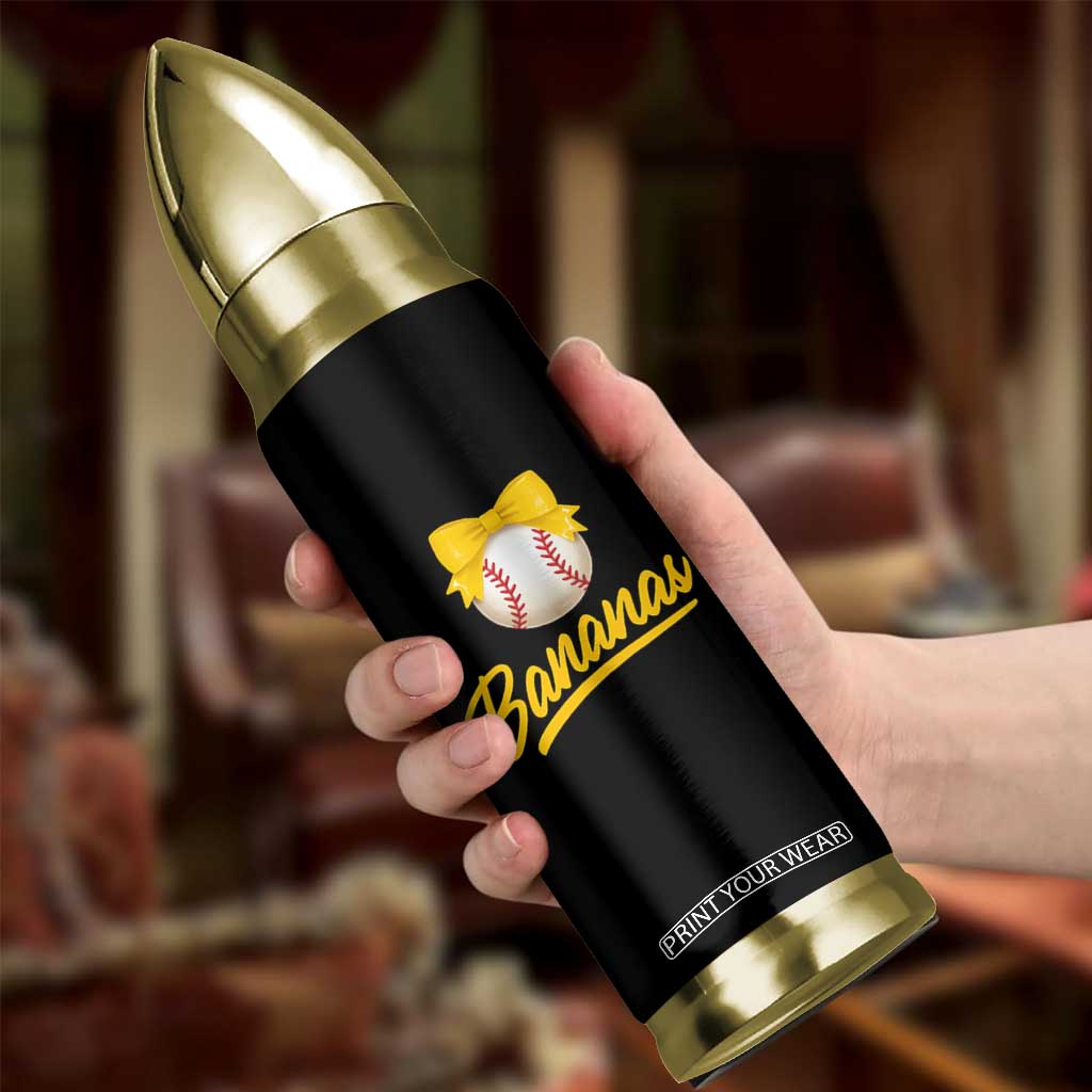 Bananas Coquette Bow Bullet Tumbler Banana Retro Popular Fruit Humor Cute Girls Kids TS10 Print Your Wear