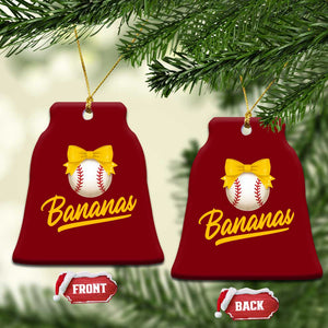 Bananas Coquette Bow Ceramic Ornament Banana Retro Popular Fruit Humor Cute Girls Kids TS10 Print Your Wear