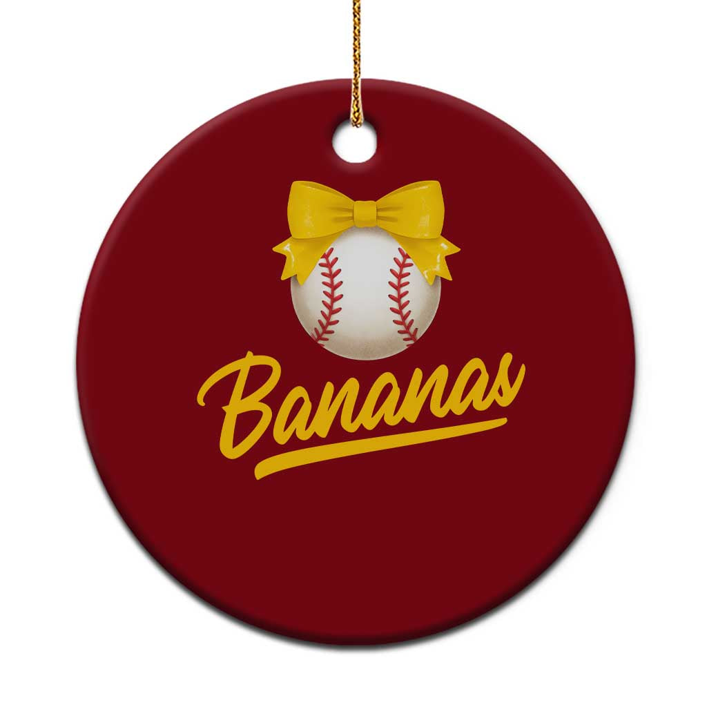 Bananas Coquette Bow Ceramic Ornament Banana Retro Popular Fruit Humor Cute Girls Kids TS10 1pc Red Print Your Wear