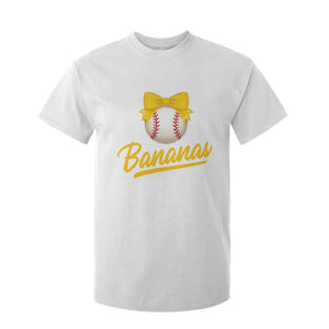 Bananas Coquette Bow T Shirt For Kid Banana Retro Popular Fruit Humor Cute Girls Kids TS10 White Print Your Wear