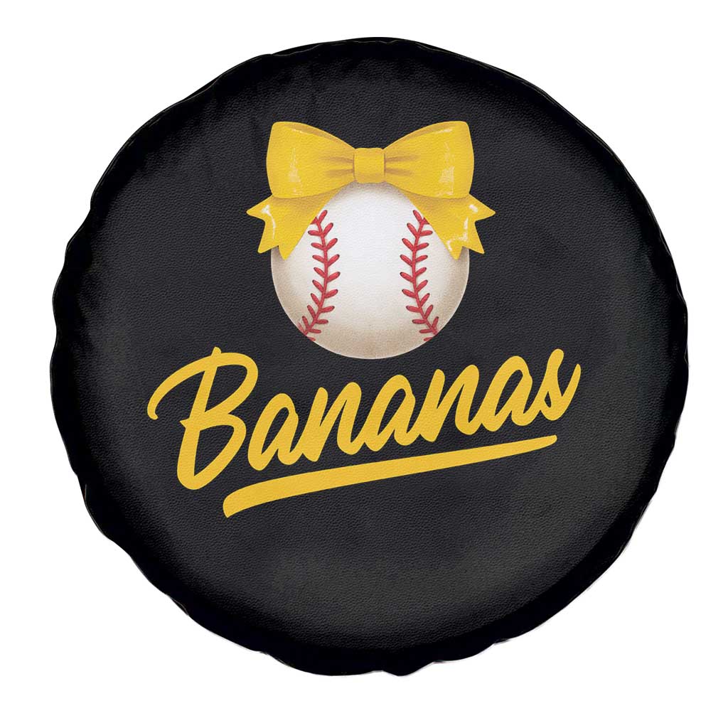 Bananas Coquette Bow Spare Tire Cover Banana Retro Popular Fruit Humor Cute Girls Kids TS10 Print Your Wear