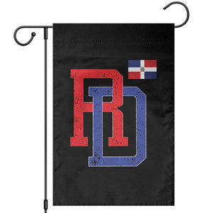 Dominican Republic Garden Flag Distressed RD Flag Dominican Pride TS10 Black Print Your Wear