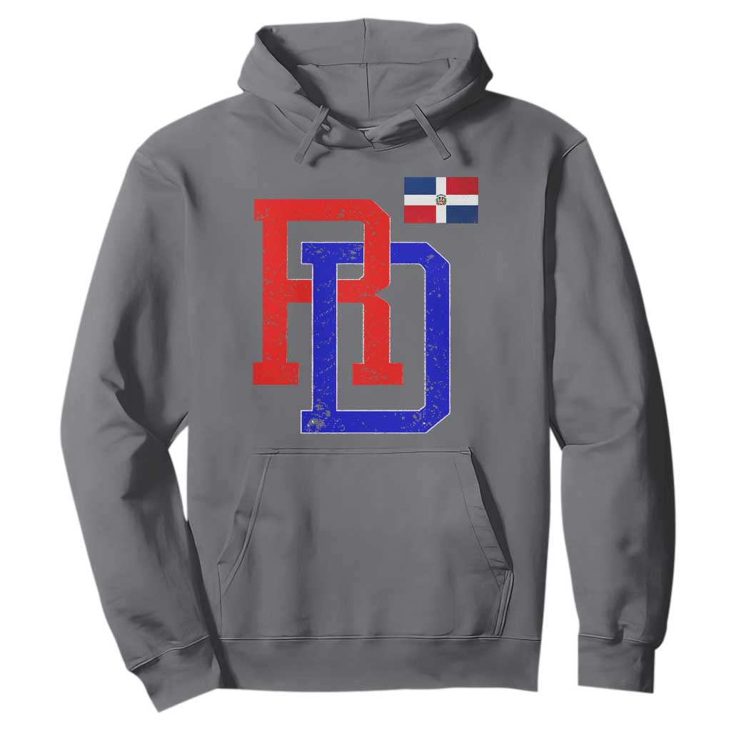 Dominican Republic Hoodie Distressed RD Flag Dominican Pride TS10 Charcoal Print Your Wear