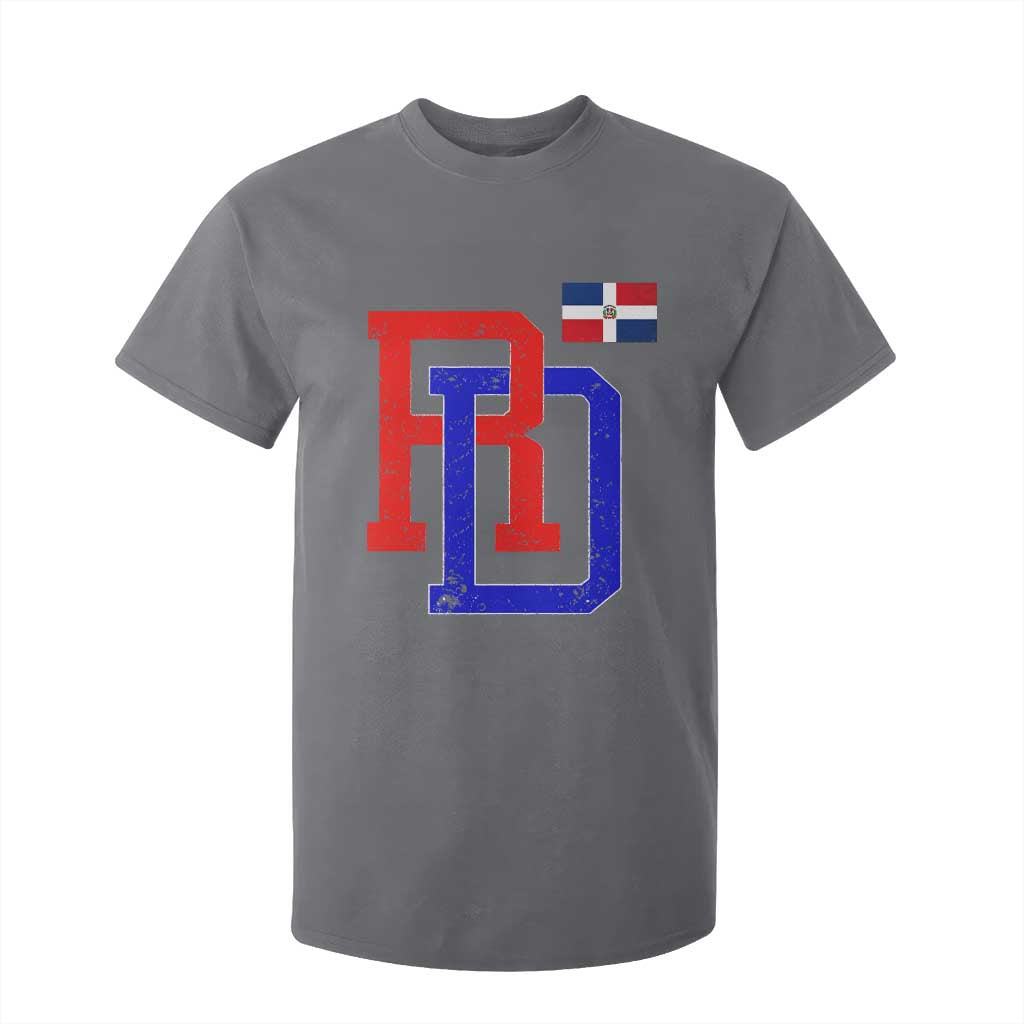 Dominican Republic T Shirt For Kid Distressed RD Flag Dominican Pride TS10 Charcoal Print Your Wear