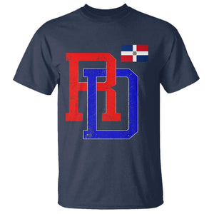 Dominican Republic T Shirt Distressed RD Flag Dominican Pride TS10 Navy Print Your Wear