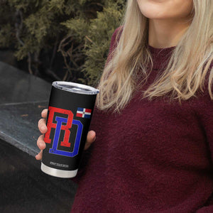 Dominican Republic Tumbler Cup Distressed RD Flag Dominican Pride TS10 Print Your Wear