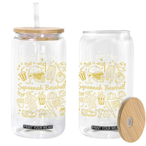Bananas Baseball Glass Can Cute Trendy Banana Baseball Game Day Doodle TS10 Print Your Wear