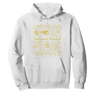 Bananas Baseball Hoodie Cute Trendy Banana Baseball Game Day Doodle TS10 White Print Your Wear