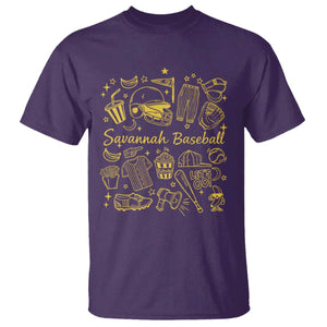 Bananas Baseball T Shirt Cute Trendy Banana Baseball Game Day Doodle TS10 Purple Print Your Wear