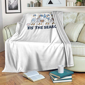 Baseball Silly Goose Throw Blanket Funny Tis The Season Baseball Mom TS10 Print Your Wear