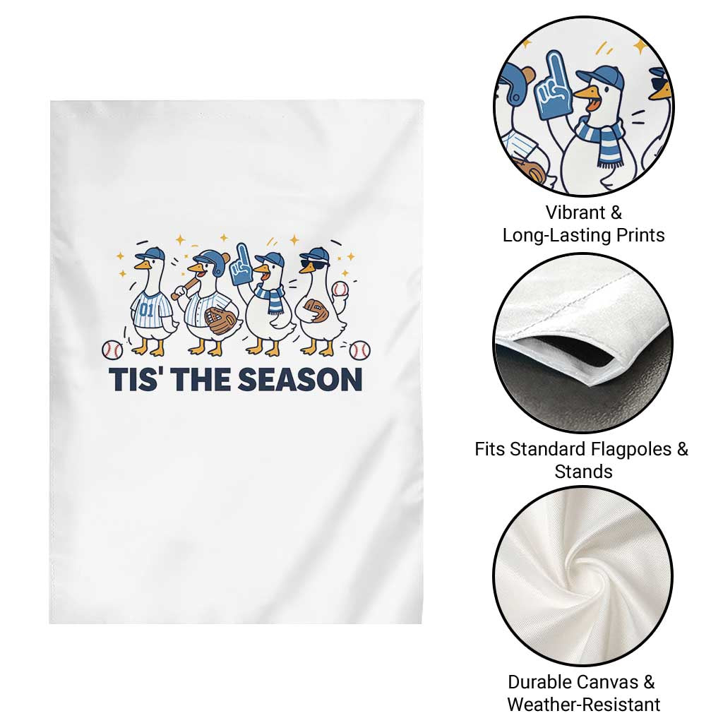 Baseball Silly Goose Garden Flag Funny Tis The Season Baseball Mom TS10 Print Your Wear