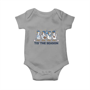 Baseball Silly Goose Baby Onesie Funny Tis The Season Baseball Mom TS10 Sport Gray Print Your Wear