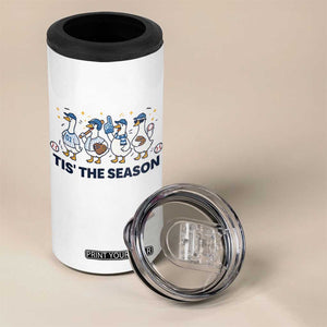 Baseball Silly Goose 4 in 1 Can Cooler Tumbler Funny Tis The Season Baseball Mom TS10 Print Your Wear