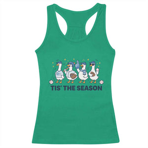 Baseball Silly Goose Racerback Tank Top Funny Tis The Season Baseball Mom TS10 Irish Green Print Your Wear